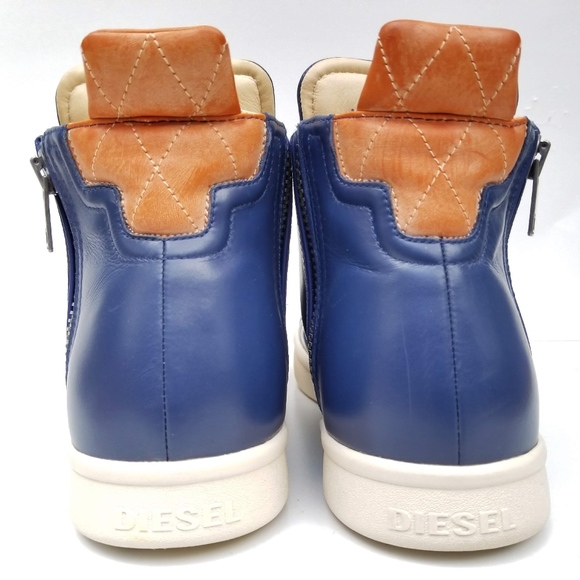 Diesel Zip-round S-Nentish Strap Leather Sneakers - Picture 6 of 8
